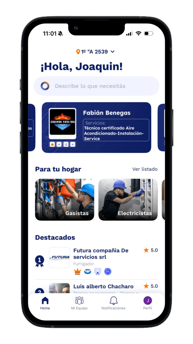 RecomenDatos – perfil del proveedor